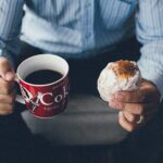 Coffee, Donut, Men, Eat, Break, Food