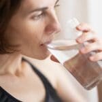 Woman, Glass, Drink, Water, Fresh
